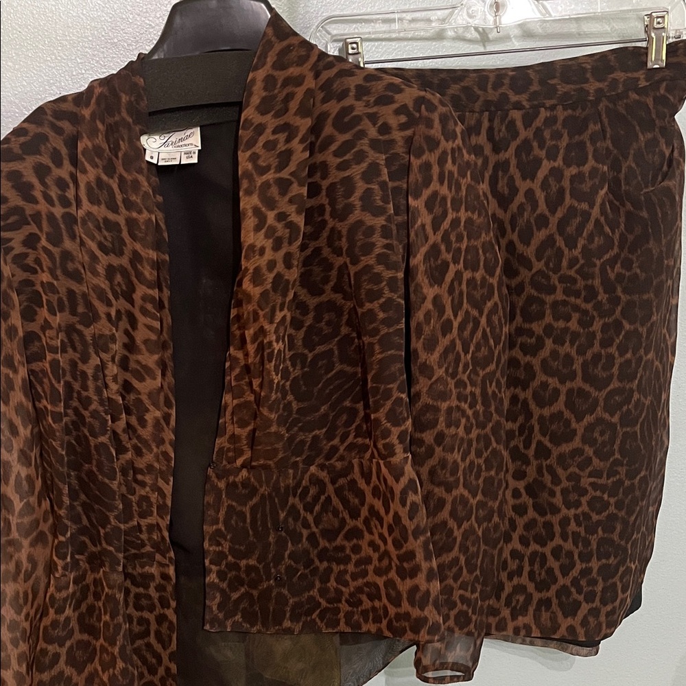 Leopard Print Sheer Jacket